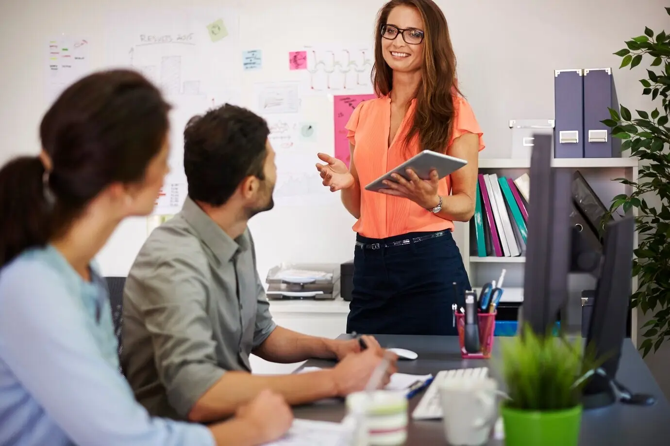 Sie ist eine Führungspersönlichkeit in unserem Team.